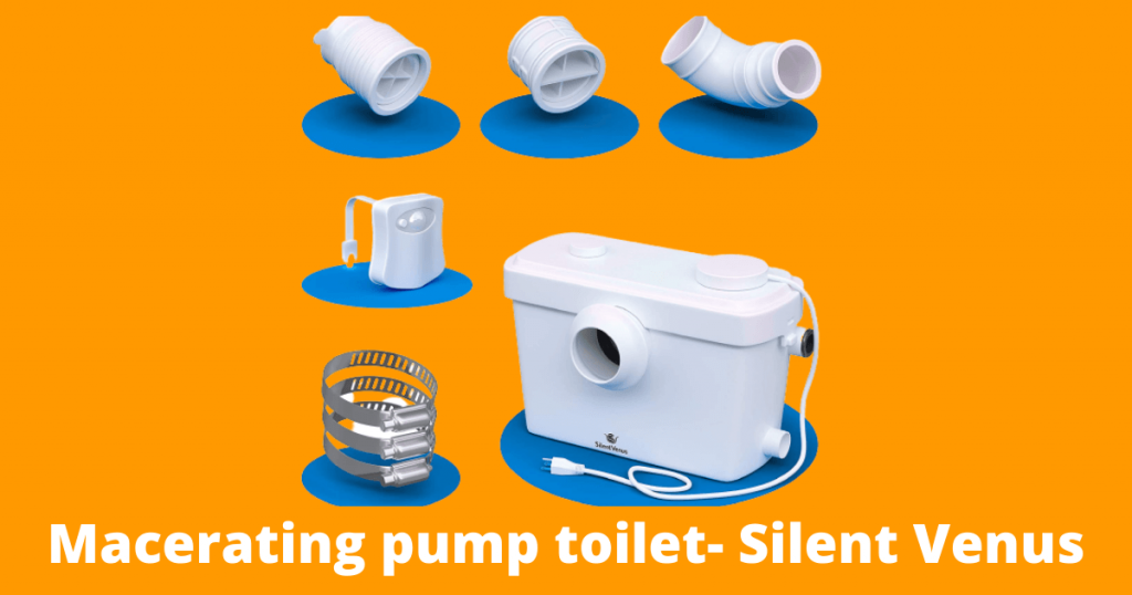 Macerating pump toilet- Silent Venus