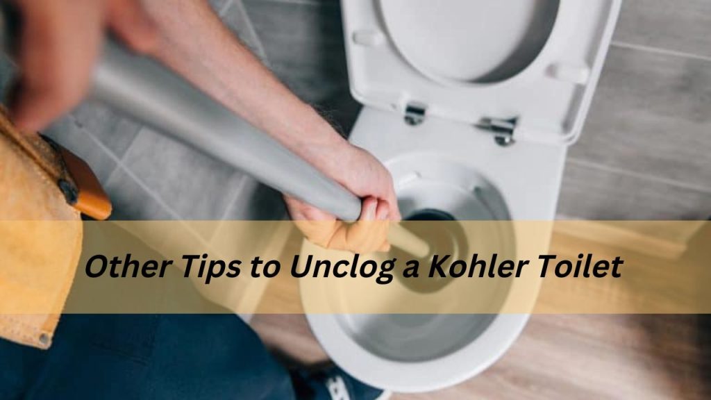 Other Tips to Unclog a Kohler Toilet
