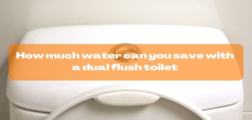 How much water can you save with a dual flush toilet