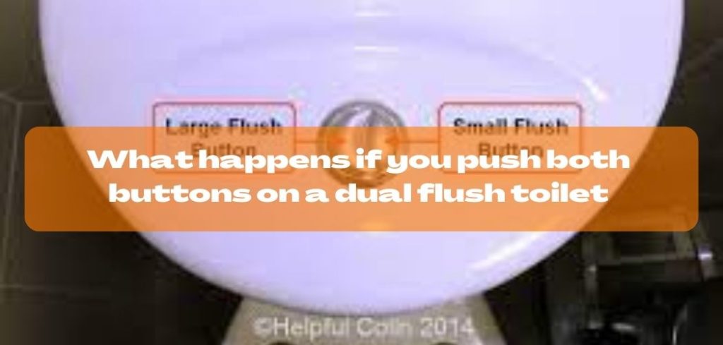 What happens if you push both buttons on a dual flush toilet