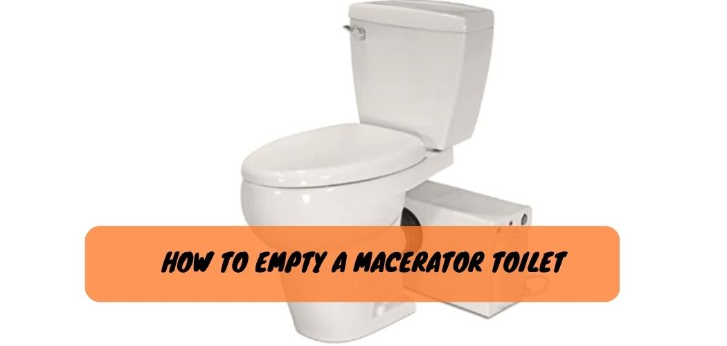 How to Empty a Macerator Toilet 1