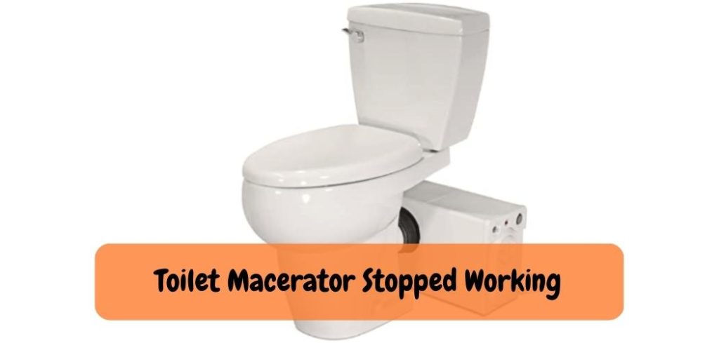 Toilet Macerator Stopped Working