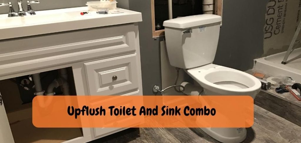 Upflush Toilet And Sink Combo