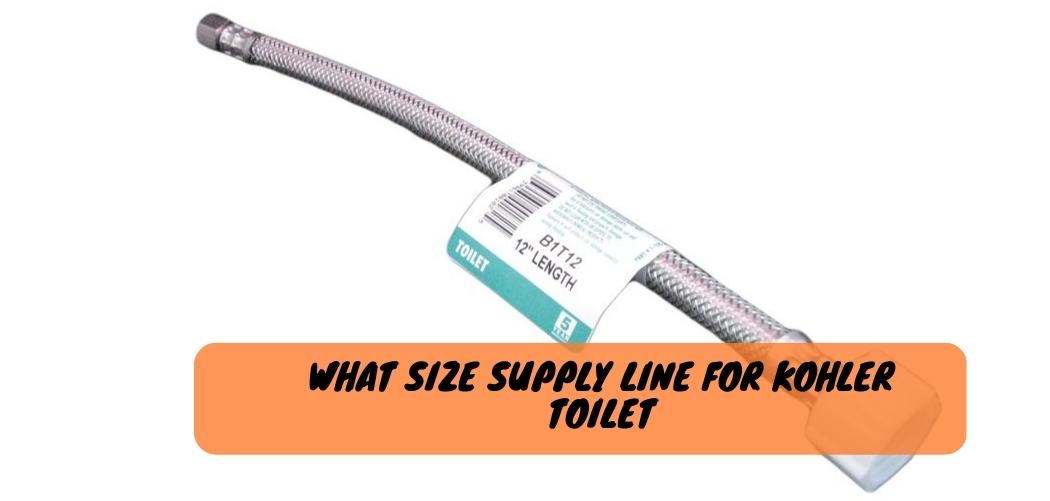 What Size Supply Line for Kohler Toilet