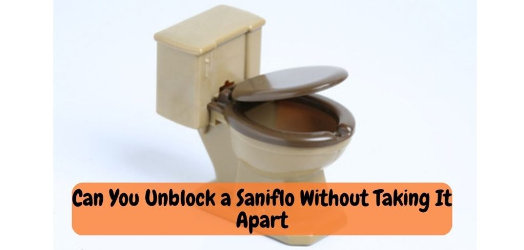 Can You Unblock a Saniflo Without Taking It Apart