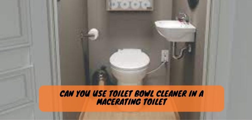 Can You Use Toilet Bowl Cleaner in a Macerating Toilet