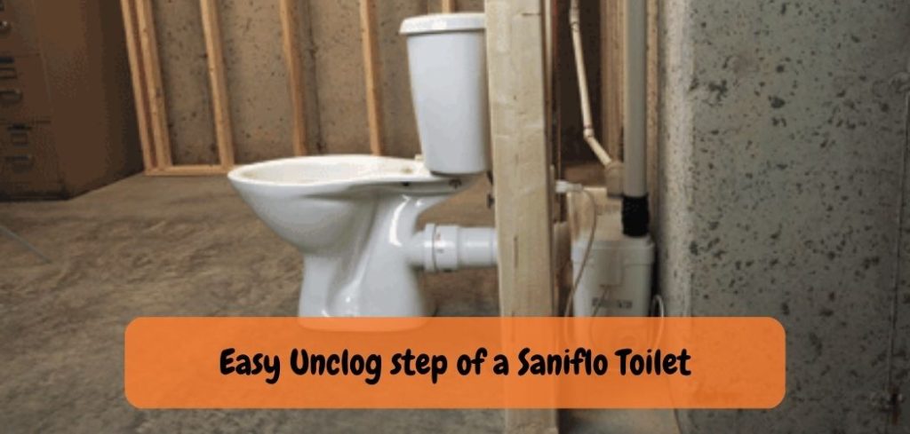 Easy Unclog step of a Saniflo Toilet