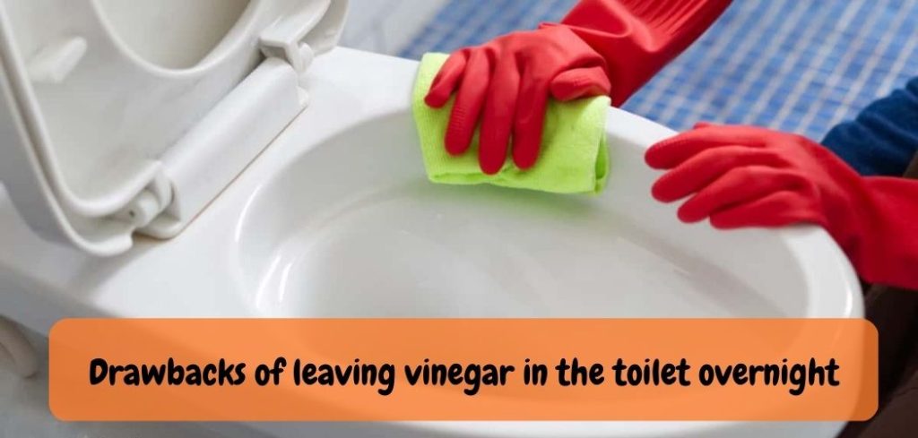 Drawbacks of leaving vinegar in the toilet overnight